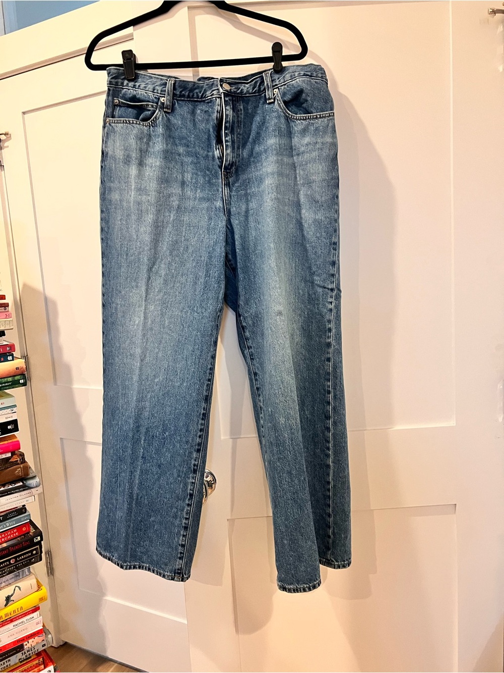 Classic Light Blue Straight-Leg Jeans